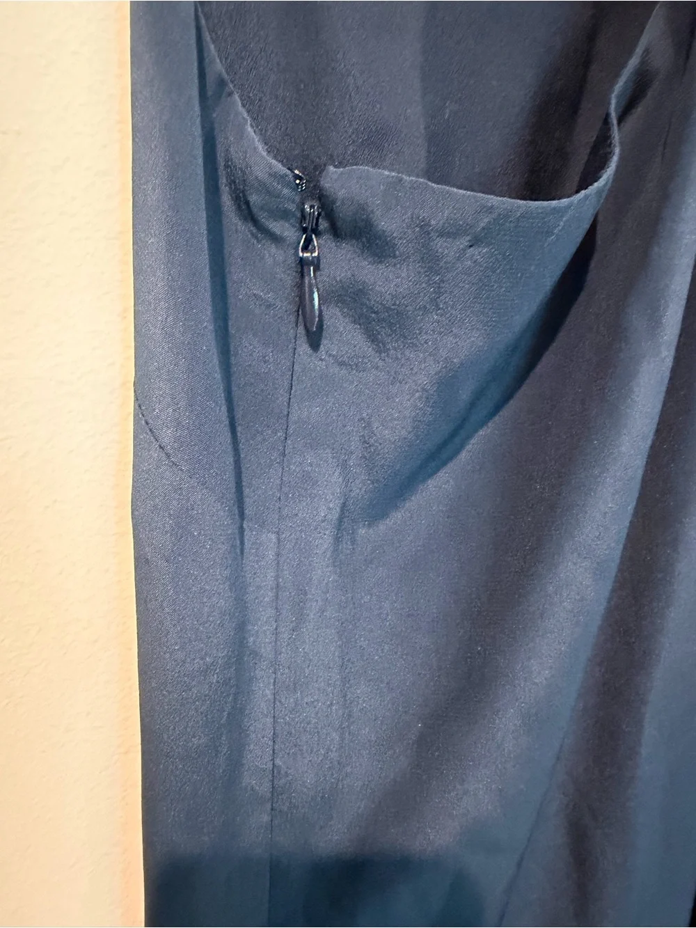 J. Crew Navy Twist-Back Mini Dress